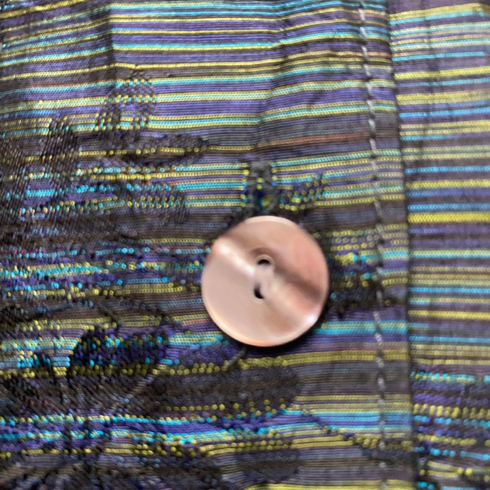 FRENCH LAUNDRY | 100% Silk Blouse Button-down Size Medium - Picture 9 of 13
